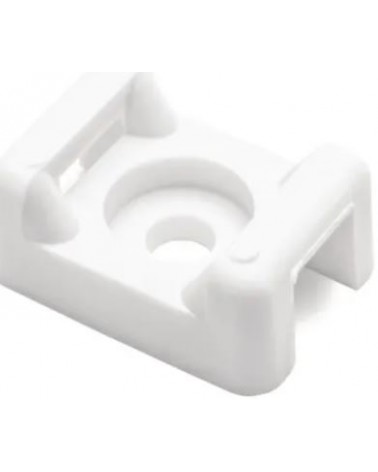 SUPPORTO FISSAGGIO A VITE BIANCO CTM4 100PZ PER FASCETTE FINO 7,9MM