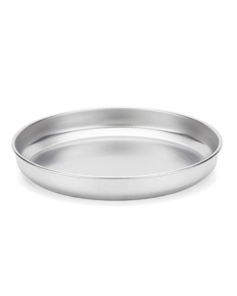 TEGLIA PIZZA ACCIAIO INOX ANTIADERENTE DIAMETRO 28CM STEEL PAN