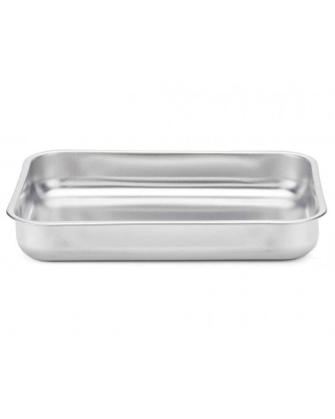 TEGLIA RETTANGOLARE CM25X19 IN ACCIAIO INOX STEEL PAN