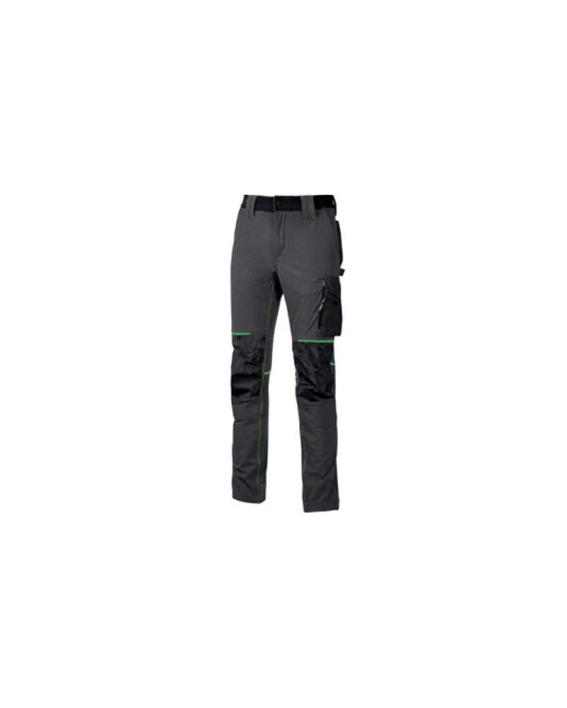 U-POWER PANTALONE ATOM SLIM FIT GRIGIO-VERDE TG.L