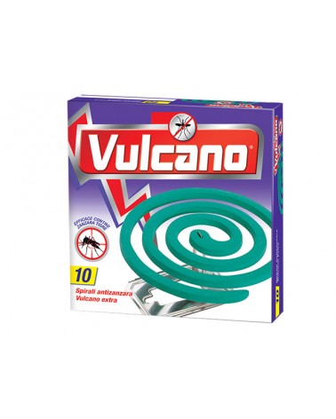 Vulcano spirale anti zanzare 10 SPIRALI. Agiscono immediatamente dopo l\'accensione e ti proteggono da insetti e zanzare. Ogni s