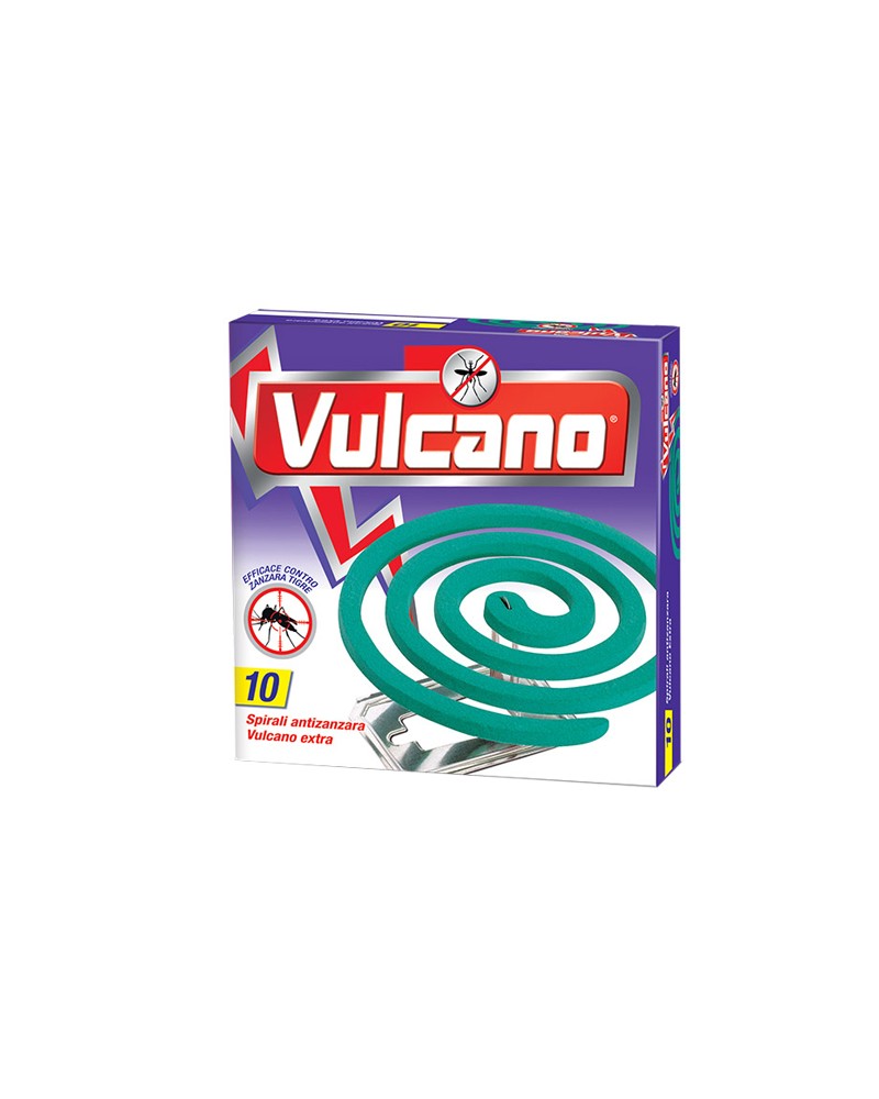 Vulcano spirale anti zanzare 10 SPIRALI. Agiscono immediatamente dopo l\'accensione e ti proteggono da insetti e zanzare. Ogni s