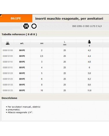 861PE   INS MAS ES 1/4 2,5