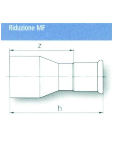 RIDUZIONE FER. MF 22 x 18 