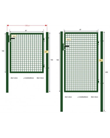 CANCEL PEDON VERD H100X100