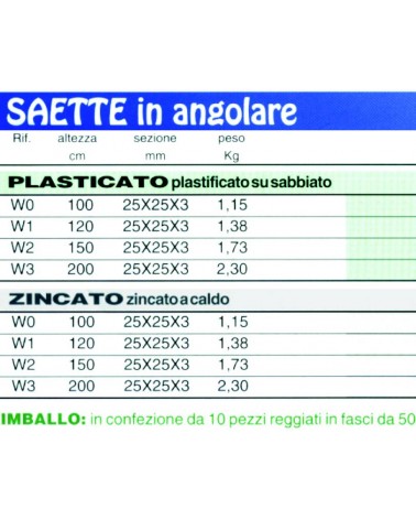 SAETTE PLAST. 25X25X3 H120