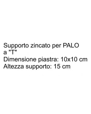 SUPPORTO PALO T30 ZINCATO 