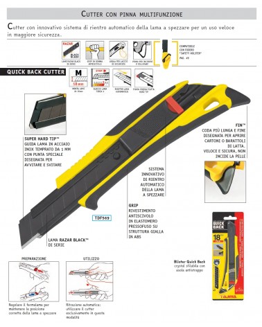 CUTTER QUICK BACK 18mm    