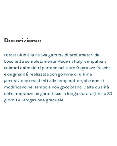 PROFUMATORE FOREST RICCIO 