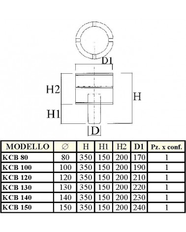 AUMENTO MONO diametro  80M-120F   