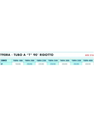 TUBO A T 90? diametro 180 RID 80M 