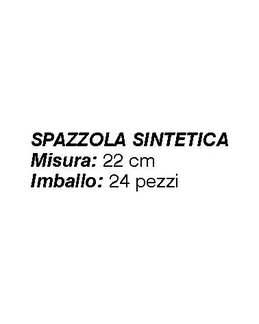 SPAZZOLA OVALE SINTET 22cm