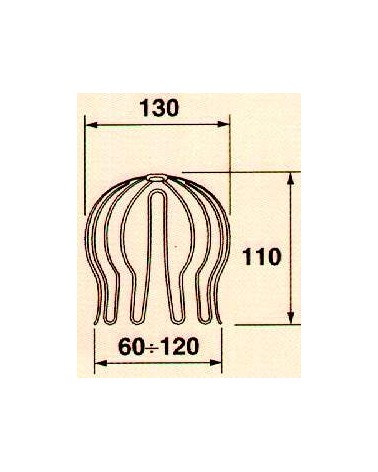 PARAFOGLIA ZINCATA diametro 60-120