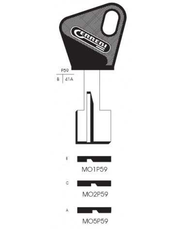 CHIAVE MO1P59 | MT2P      