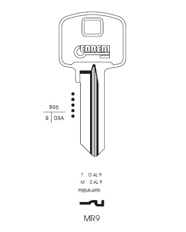 CHIAVE MR9 | MER8         