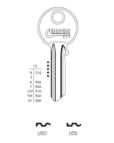 CHIAVE U5D | UL050        
