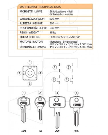 CHIAVE C28LP | CS158AP    