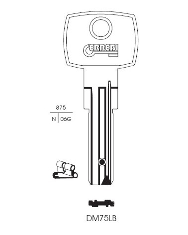 CHIAVE DM75LB | DM139     