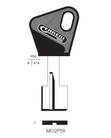 CHIAVE MO2RP59 | MT3RP    
