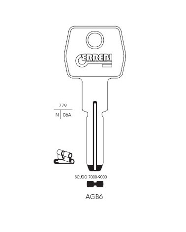 CHIAVE AGB8 | AGB6        