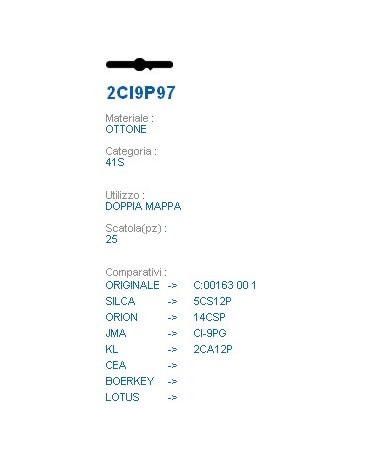 CHIAVE 2CI9P97 | 5CS12P   