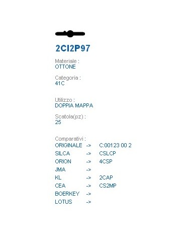 CHIAVE 2CI2P97 | CSLCP    