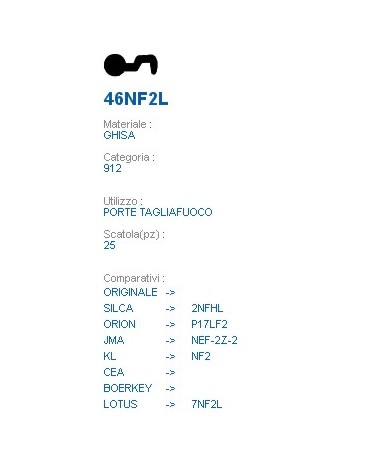 CHIAVE 46NF2L | 2NFHL     