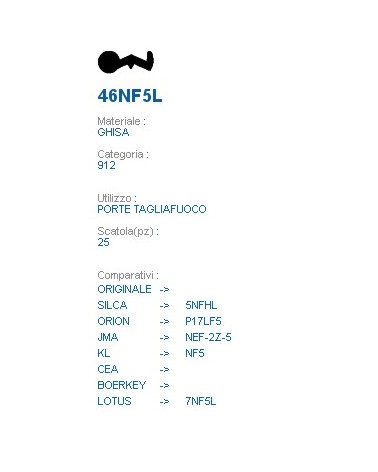 CHIAVE 46NF5L| 5NFHL      