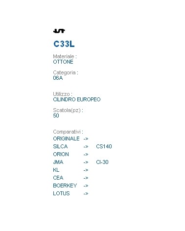 CHIAVE C33L | CS140       