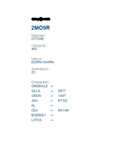 CHIAVE 2MO9R | 5MT7       