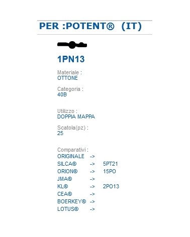 CHIAVE 1PN13 | 5PT21      