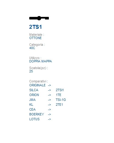 CHIAVE 2TS1 | 2TSI1       