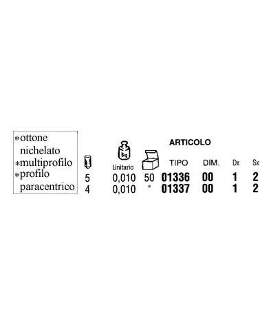 CHIAVE OT/NI M 5 0,010 DX 