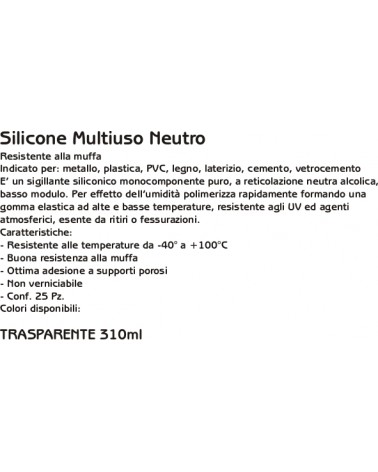 SILIC TRASP NEUTRO 310 ml 