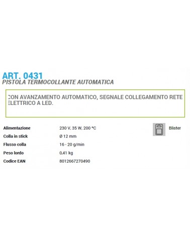 PISTOLA TERMOCOL AUTOM 431