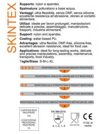 GUANTO SKINTEX ALIMEN TG 8