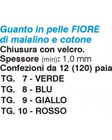 GUANTO FIORE/COT C/VELC  7