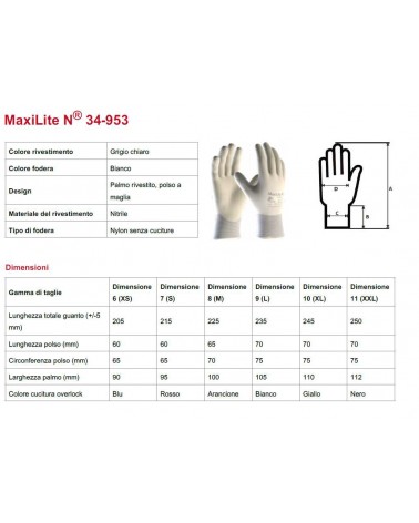 GUANTO MAXILITE N     TG 8