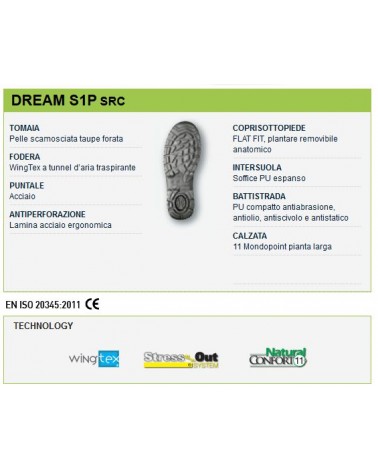 SCARPA UP DREAM S1P   TG40