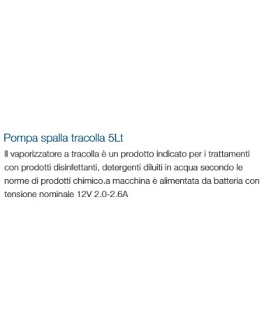 POMPA TRACOLLA BATT 5 LT  