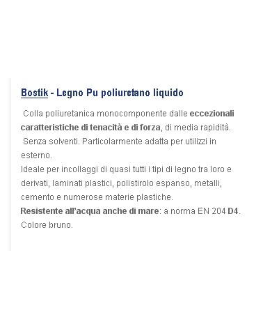 LEGNO PU POLIURETANO 250GR