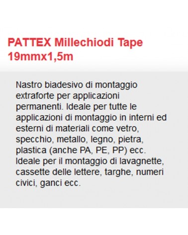 MILLECHIODI TAPE MM19x1.5M