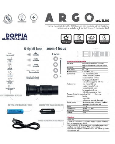 TORCIA ARGO DOP/ALIM 600LU