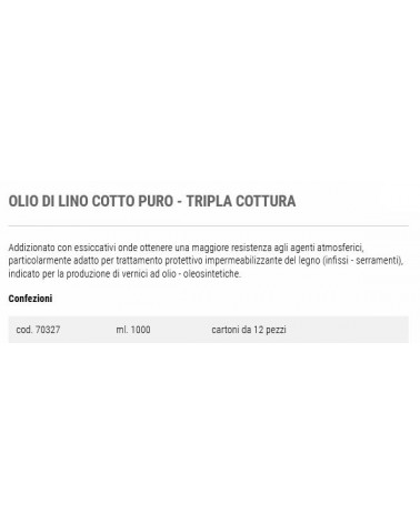 OLIO LINO COTTO PURO 1 LT 