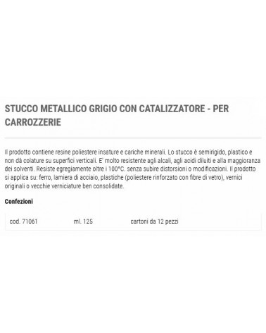 STUCCO METALLI C/CAT 125ML