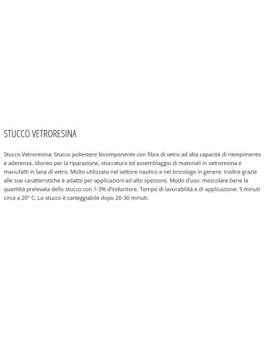 STUCCO VETRORESINA 500 ML 