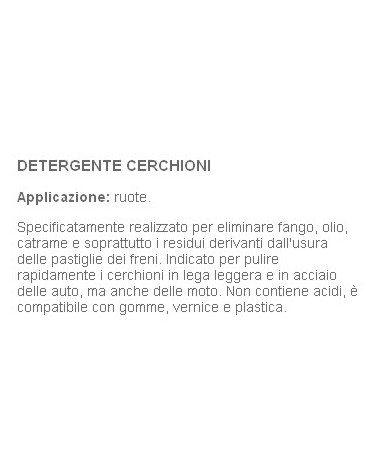 DETERGENTE CERCHIONI 400ML