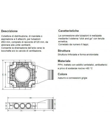 PLENUM SMALL 9XDN63 diametro 125  