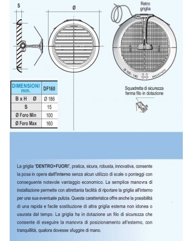 GRIGLIA PIEGHEVOLE 100/160