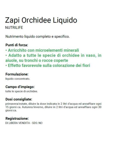 ZAPI ORCHIDEE LIQUID 350ML